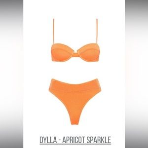 Triangl apricot sparkle bikini